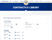 Tablet Screenshot of contracts.patreasury.gov